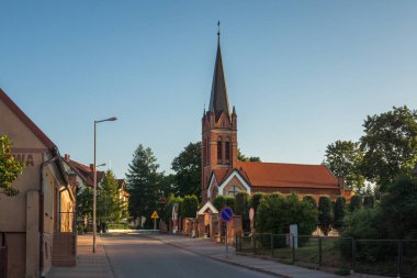 Olecko 'daki kilise, Masuria, Polonya