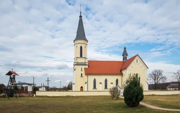 Kutsanmış Bakire Meryem Doğumu Kilisesi Pieczyska Mazowieckie Polonya — Stok fotoğraf