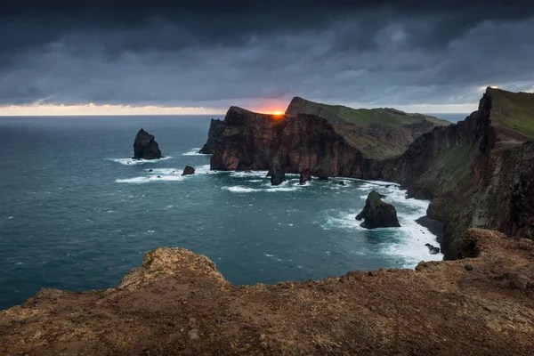 Portekiz Madeira Adasında Canical Ponta Sao Lourenco Gün Doğumu — Stok fotoğraf