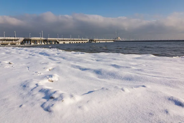 Baltic Sea Winter Sopot Pomorskie Poland — Stock Photo, Image