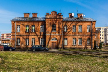 Polonya 'nın Nowy Dwor Mazowiecki kentindeki Modlin Kalesi (Çarlık binası)