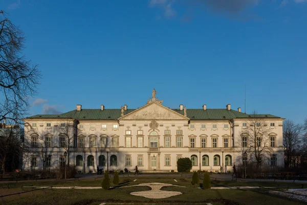 Palácio Barroco Krasinski Céu Azul Varsóvia Polônia — Fotografia de Stock