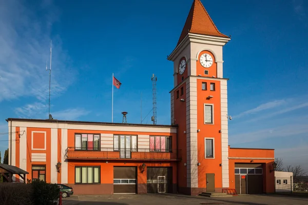 Historic building at the market square in Warka, Masovia, Poland