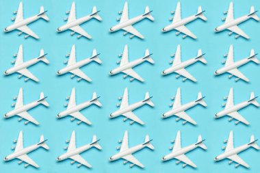 Minimum seyahat. Model uçak boş bir uçuşta 