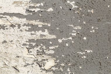 Eski boya arka planı. Duvardaki eski, kuru boyanın deseni ve dokusu. Eski boyanmış duvar arkaplanı.