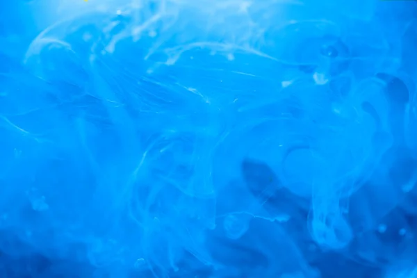 Abstrakter Blauer Hintergrund Flüssiger Hintergrund Mit Schwimmender Blauer Farbe Wasser — Stockfoto