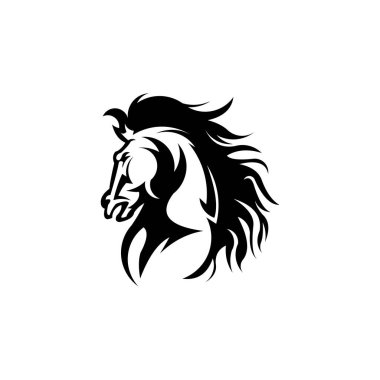 at kafası, soyut, illüstrasyon, logo, sembol, spor, takım, maskot, baş, amblem, hayvan, vahşi