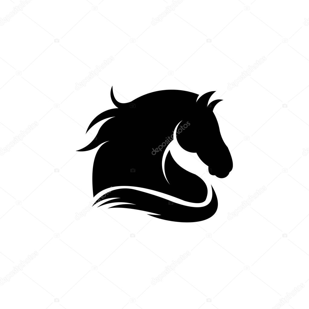 horse head ,abstract, illustration, logo, symbol, sport, team, mascot, head, emblem, animal, wild