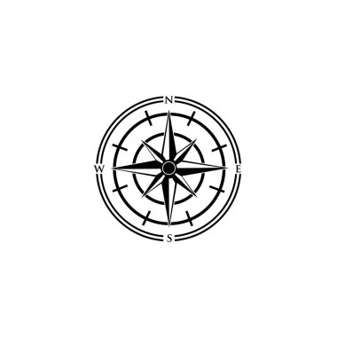 İlham verici Pusula Tasarım Şablonu, Pusula Logosu işareti ve sembolü, Sahil Logosu Pusula