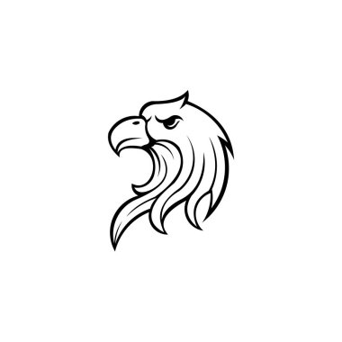 İlham Kartalı simgesi, Kartal Tasarım Vektörü, Kartal Şahini, Baş Kartal Tasarımı, Kartal Vektör Logosu Şablonu