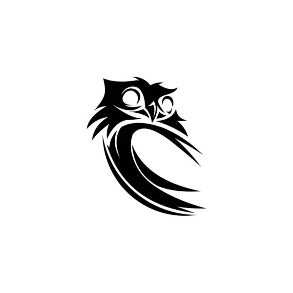 灵感猫头鹰标志 猫头鹰太阳镜标志设计 猫头鹰吉祥物设计 猫头鹰人物造型矢量 — 图库矢量图片
