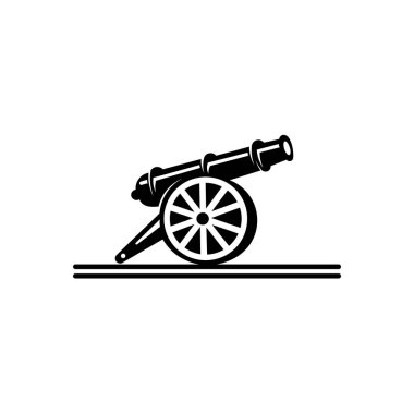 inspiration Cast-iron cannon icon,Simple logo  of cast-iron cannon icon for web clipart