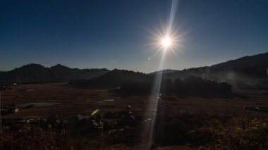 Ziro, Arunachal 'da Günbatımı Zamanı