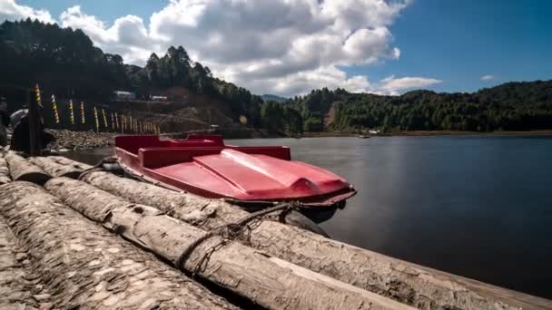 Csónakázás Időpontja Arunachal Ban — Stock videók