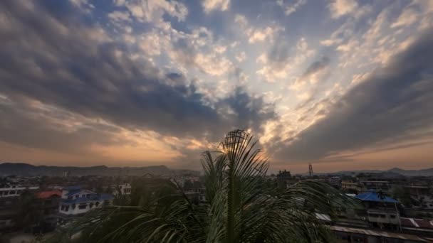 Zonsondergang Timelapse India — Stockvideo