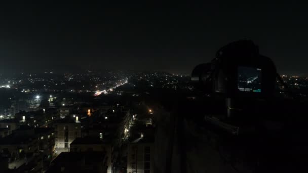 Timelapse Guwahati City Night — Stock video