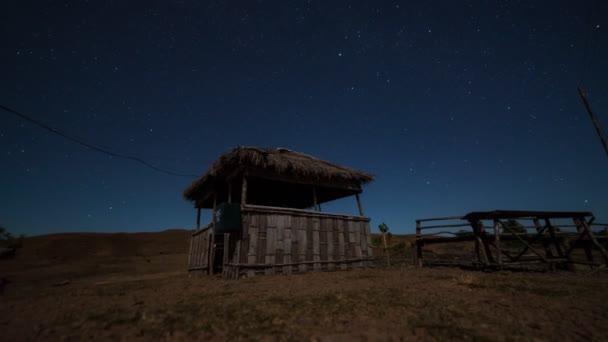 Timelapse Nocturno Meghalaya — Vídeo de stock