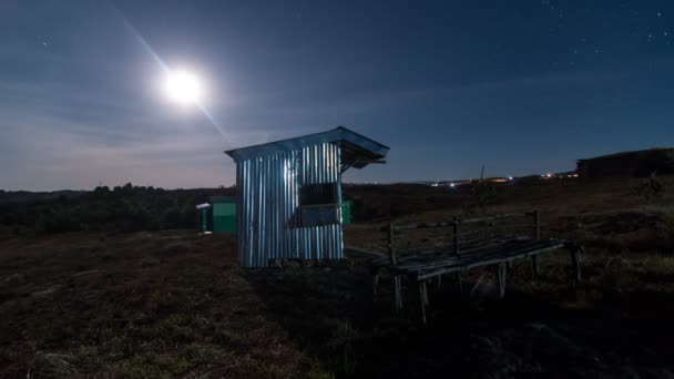 Timelapse Luna Meghalaya — Video Stock