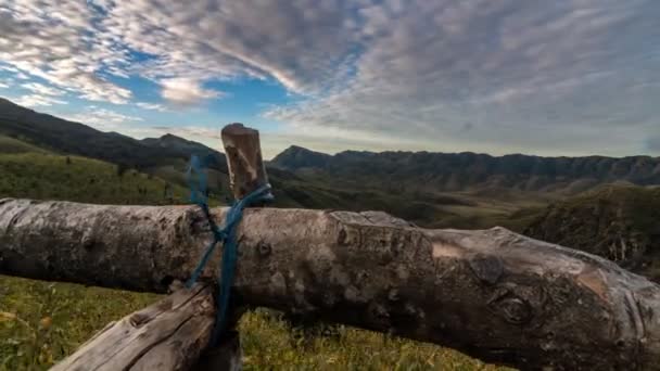 Lever Soleil Dans Vallée Dzukou Timelapse — Video