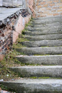 Merdivenlerde Evpatorya Kırım moss