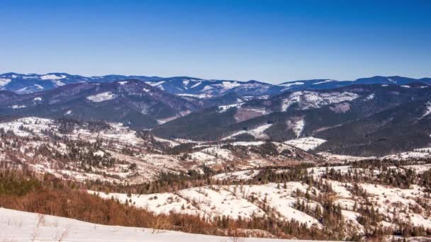 Hermoso paisaje de invierno — Vídeos de Stock