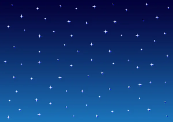 Hvězdné Noční Nebe Pozadí — Stockový vektor