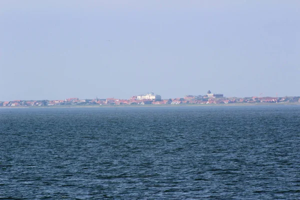 Uitzicht Zee Kust Gefotografeerd Het Noordelijke Eiland Juist Duitsland Een — Stockfoto