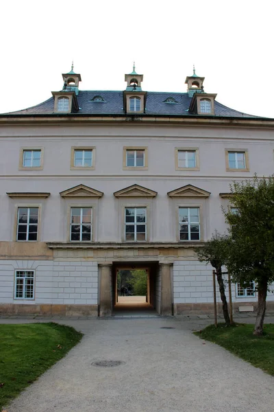 Vista Sobre Uma Casa Histórica Especial Dresden Saxony Alemanha Fotografado — Fotografia de Stock