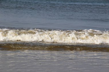 Kuzey Denizi Adası 'ndaki büyük dalgaların manzarası Almanya' ya ait.