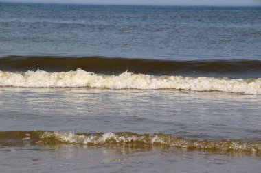 Kuzey Denizi 'nin manzarası Kuzey Denizi Adası' nda. Almanya 'da.
