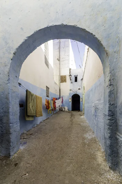 Tipico berbere tipo beco, cidade marroquina de Azemmour, El Jadida — Fotografia de Stock