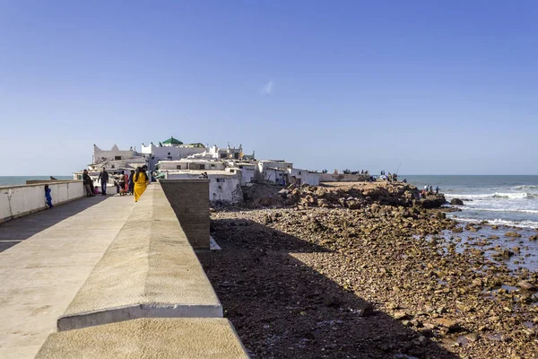 Ostrov a Mausole Sidi Abderrahman, turistické atrakce Casablanca — Stock fotografie