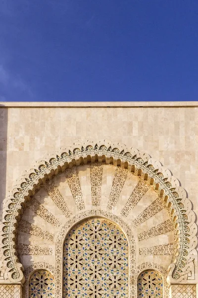 Mezquita Grande Hassan II, detalle arquitectónico, en Casablanca . —  Fotos de Stock