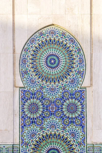 Mezquita Grande Hassan II, detalle arquitectónico, en Casablanca . —  Fotos de Stock