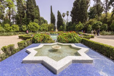 Jnan Sbil (Bou Jeloud Gardens), ancient city Royal park near old Medina in Fez, clipart