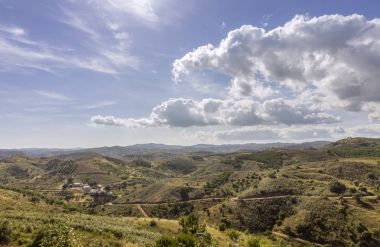 Kırsal kırsal cennet manzaraya Algarve