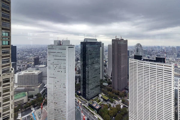 Edificio del Gobierno Metropolitano de Tokio, paisaje urbano arquitectónico en el rascacielos financiero del distrito de Nishi-Shinjuku, Japón . —  Fotos de Stock