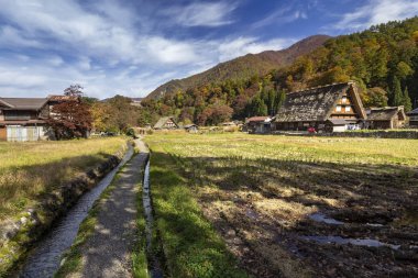 Shirakawa 'daki Ogimachi' nin Tarihi Köyü, Unesco Dünya Mirası Bölgesi, Gassh Zukuri olarak bilinen bir yapı tarzının sergilendiği küçük ve geleneksel bir köy. Japonya