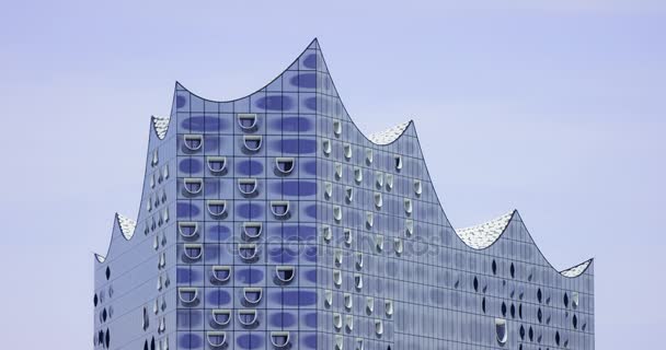 Sala de concertos moderna Elbphilharmonie — Vídeo de Stock