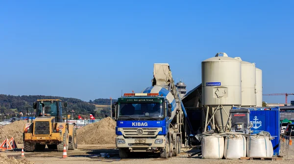 Trabajos de construcción en el Aeropuerto de Zurich —  Fotos de Stock