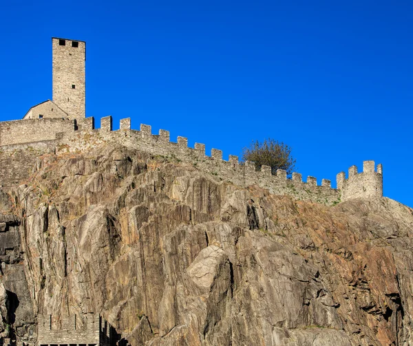 Castelgrande fortress in Bellinzona, Switzerland — Stock Photo, Image