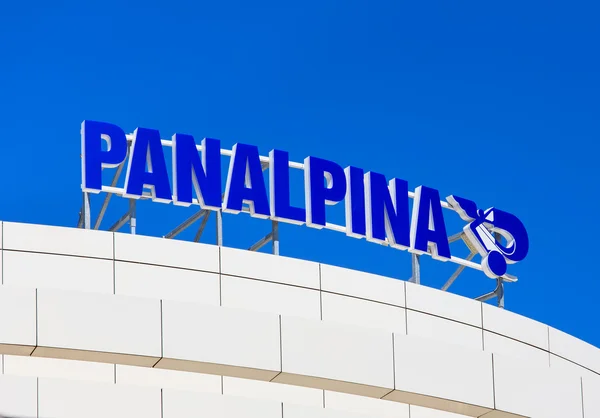 Panalpina sign on the top of an office building in Basel, Switze — Stock Photo, Image