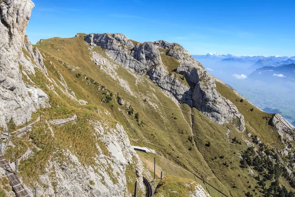 Vue depuis le Mt. Pilatus en automne — Photo