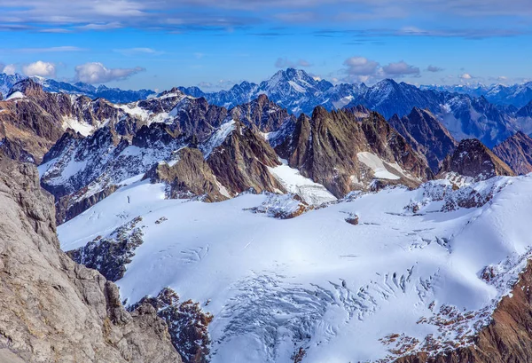 冬のスイス アルプスの山ティトリスから見る — ストック写真