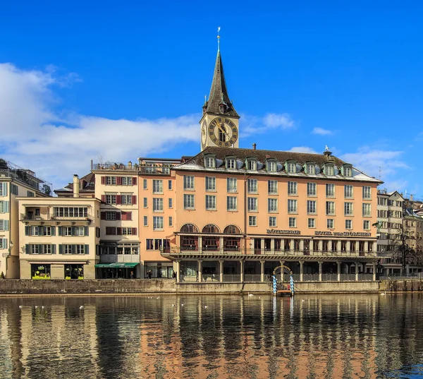 Hotel Storchen building in Zurich, Switzerland — Stock Photo, Image