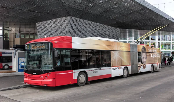 Hess trolleybus in Winterthur, Switzerland — Stock Photo, Image