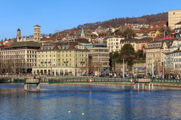 Winterblick in Zürich, Schweiz — Stockfoto