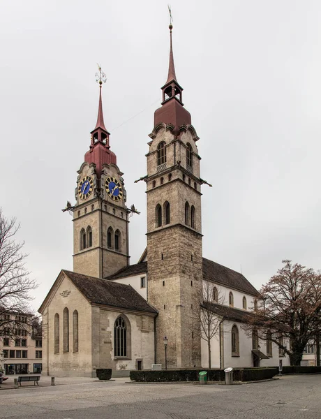 Gemeentelijke kerk van Winterthur — Stockfoto