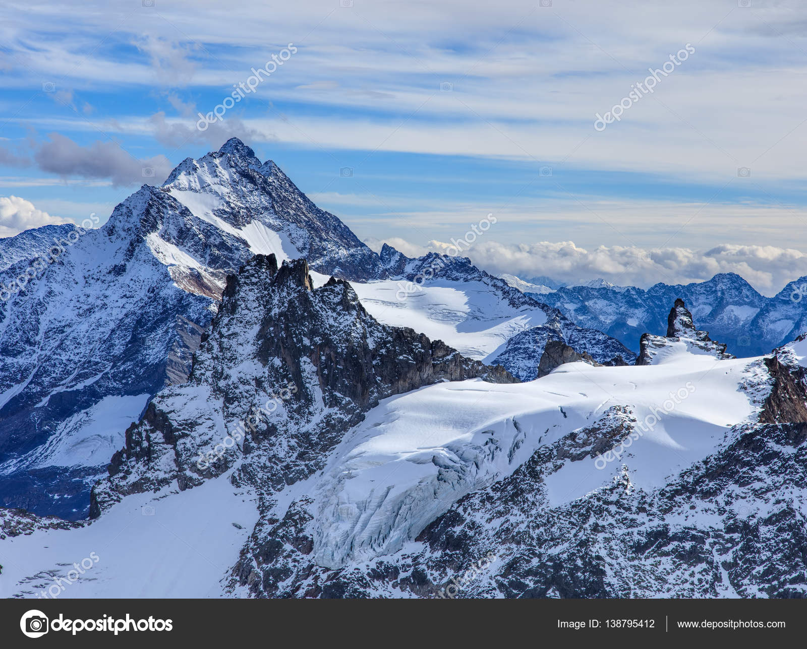 Alps View From Mt Titlis In Switzerland Stock Photo Images, Photos, Reviews