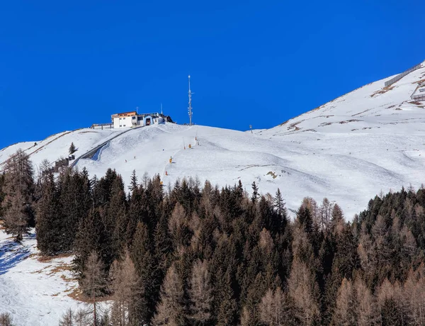 Vista de inverno em Davos, Suíça — Fotografia de Stock